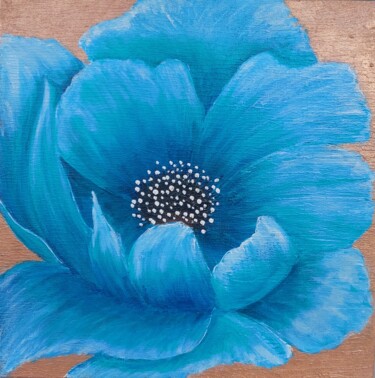 abstrakte blau Blume